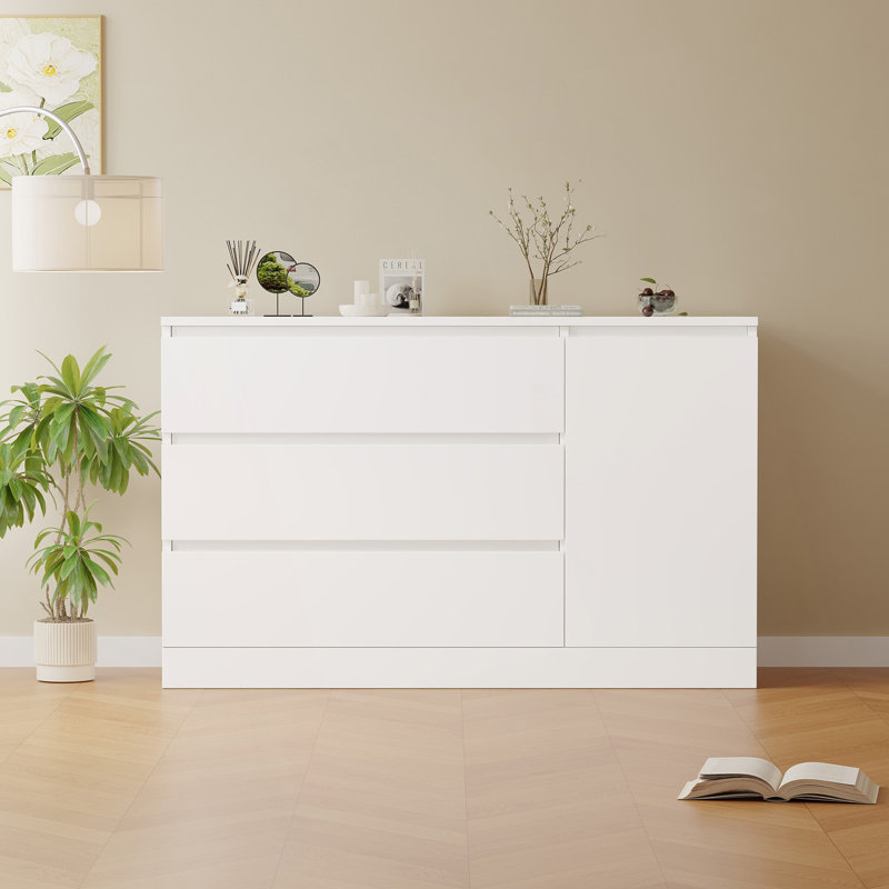 Side Cabinet With Hidden Drawers