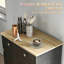 Buffet compact, armoire de rangement polyvalente avec tiroirs, armoire de cuisine élégante