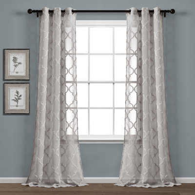 Paire de rideaux transparents Avon Trellis