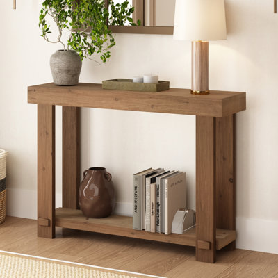 Solid Wood Top Console Table