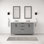 Elizabeth 60" Double Bathroom Vanity Set with Mirror