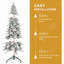 Arbre de Noël 7,5 pi en PE / PVC avec 40 pommes de pin naturelles, 1424 pointes, conception compacte, branches articulées et support en métal stable-2091895554-2091895564-2091895560