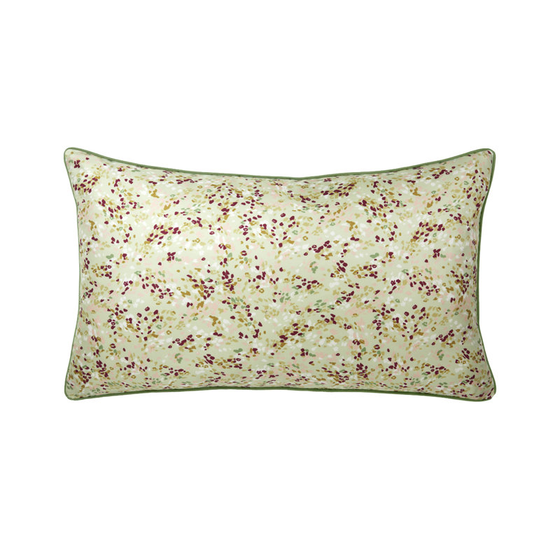 Gaura Decorative Pillow, Green/Red/Yellow Floral
