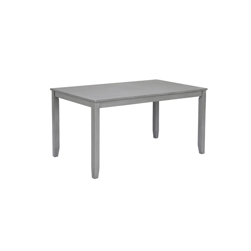 Wooden Dining Rectangular Table Kitchen Table, Gray