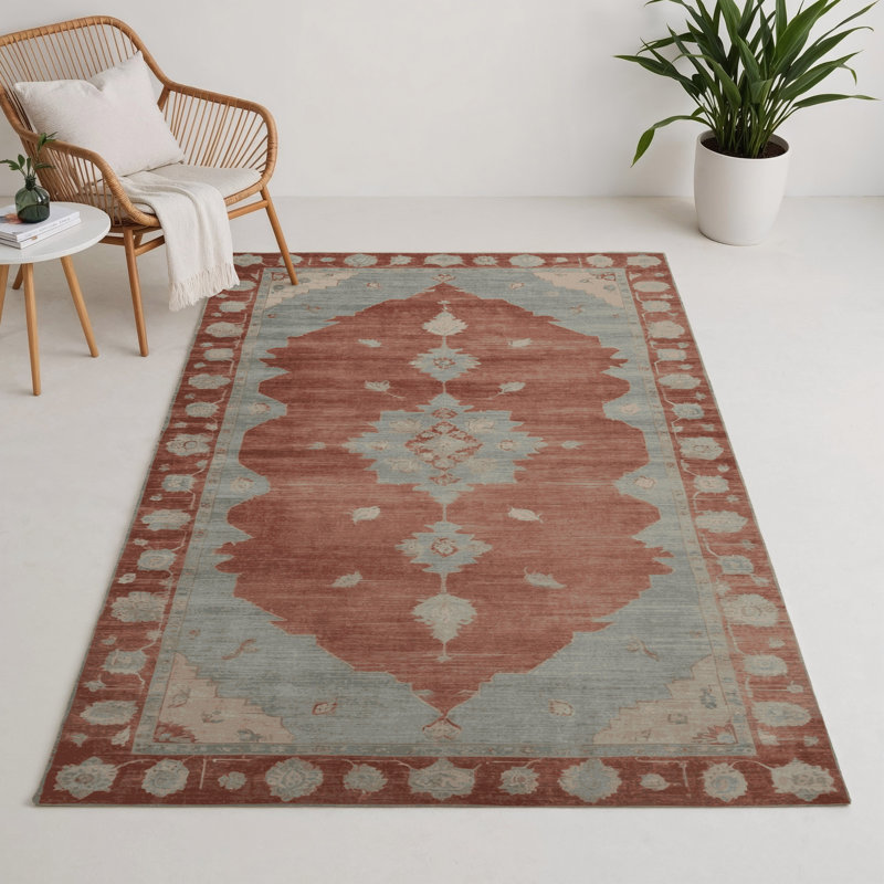 Tapis gris intérieur et extérieur surteint, Rectangle 5 pi x 7 pi