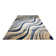 Sneha Abstract Ivory/Blue Area Rug
