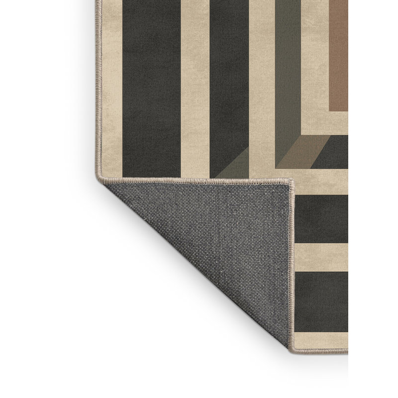 Tapis beige moelleux moelleux et moelleux moderne, 8' Square