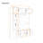 Hall Tree with 6 Cabinets, 4 Coat Hooks and Adjustable Shelf-129464710