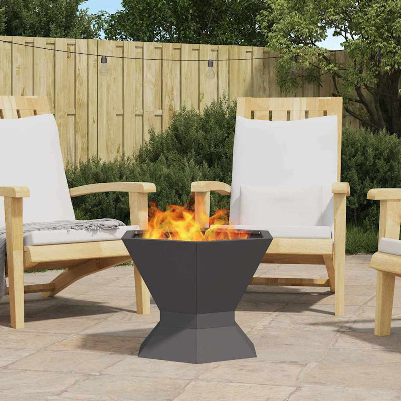 Modern Outdoor Fire Pit, Grey