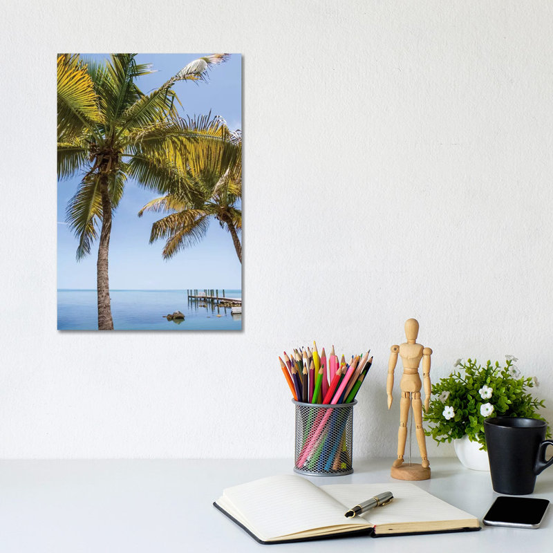 Florida Just Paradise by Melanie Viola - Wrapped Canvas Print, 20.32 cm H x 30.48 cm W