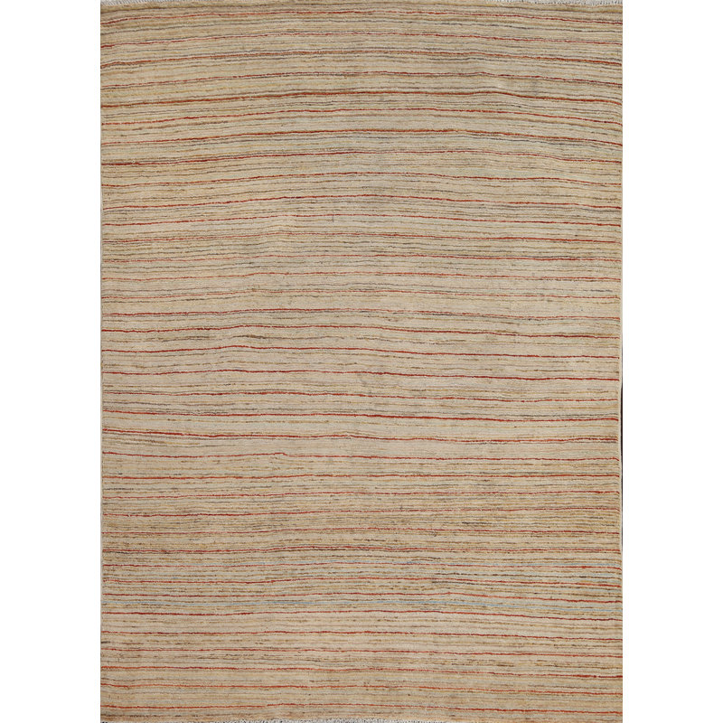 One-of-a-Kind 4'8" X 6'5" New Age Wool Area Rug in