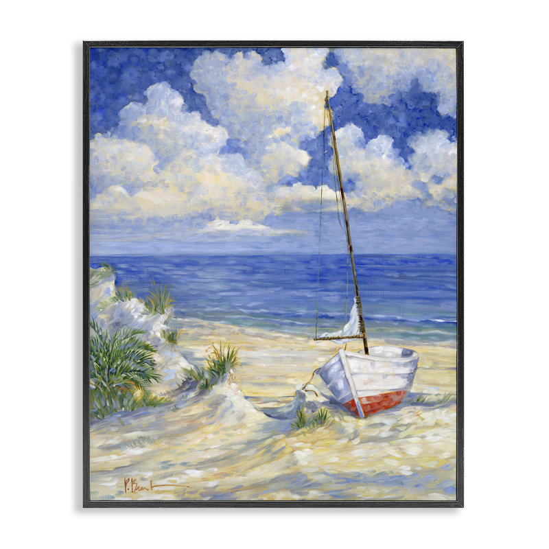 Costa del Sol, art de la giclée encadrée par Paul Brent, Giclée encadrée noir minuit, H 14 po x l 11 po