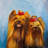 Two Smiling Dogs with Bow Tie Tablecloth | Contemporary Decor