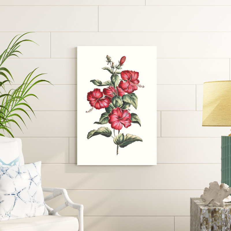 Hibiscus en fleurs III, H 36 po x l 24 po