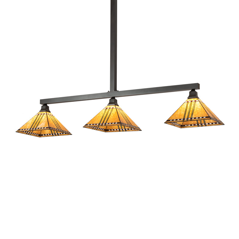 Finkel 3 - Light Pendant, 46" H x 62" W x 12.75" D, Craftsman Brown