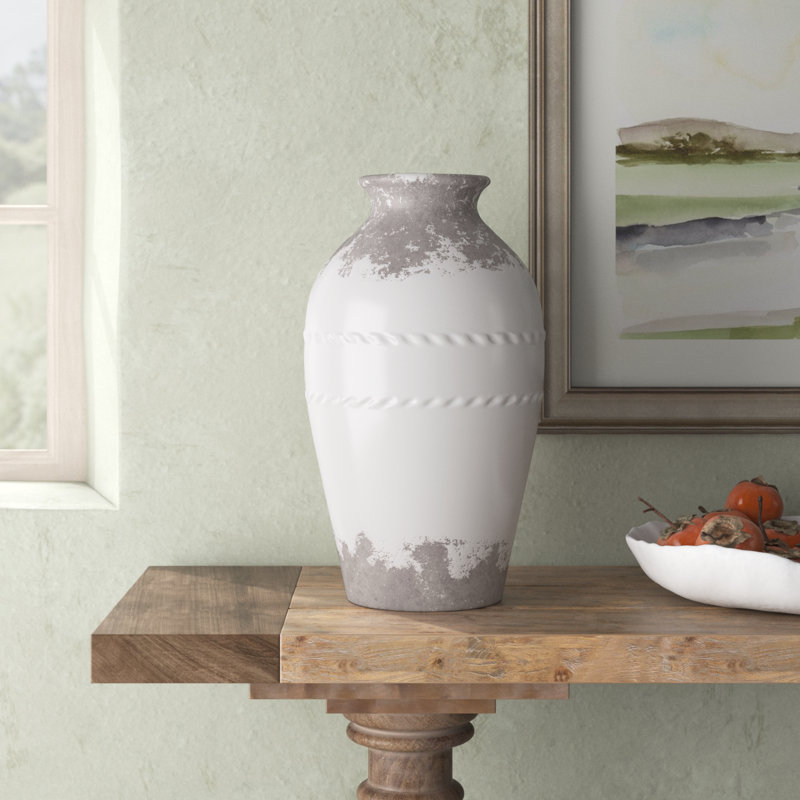 Arthurs 18.5'' Handmade Terracotta Table Vase