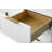 Lissandra 72" Double Bathroom Vanity In White With Engineered Stone Top
