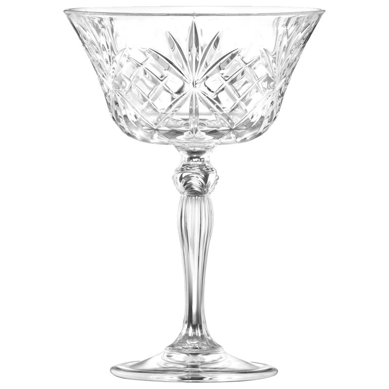 RCR Crystal Melodia Glass Champagne Saucers - 260ml