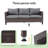 Regi 5 - Person Patio Wicker Conversation Set with Cushions and Rocking Swivel Chairs-15913184-15913185