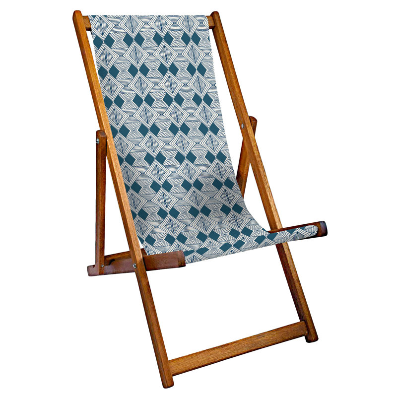 Mitzi Folding Deck Chair, Blue