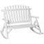 Chaise berçante d'extérieur en bois