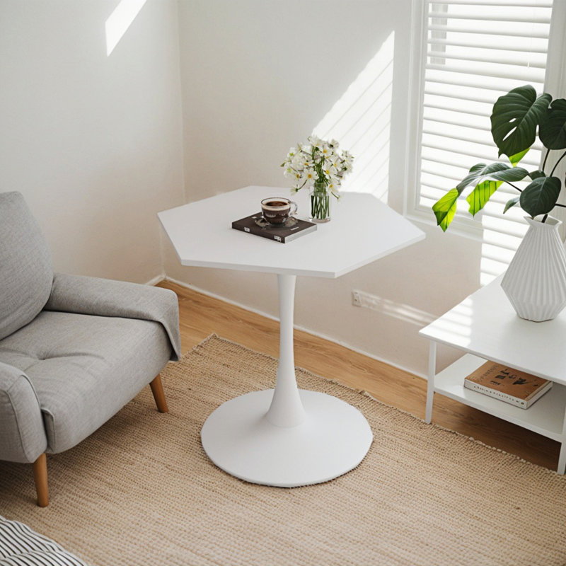 Mikayia Metal Base Dining Table