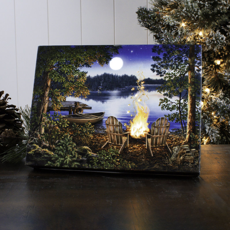 Cioffi - Lakeside 8x6 Lighted Tabletop Canvas