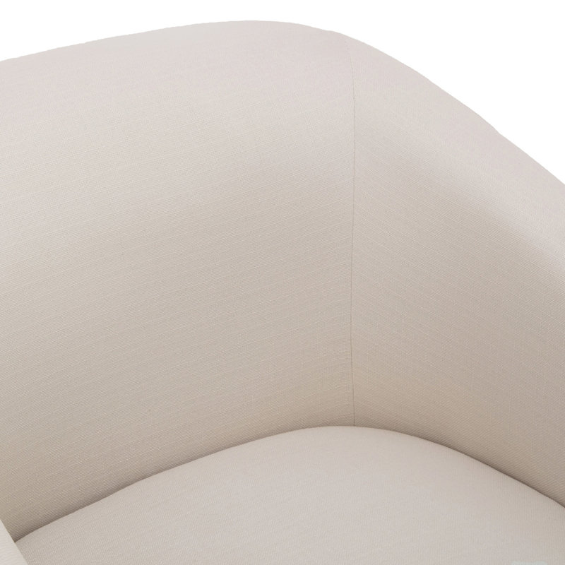 Chaise pivotante à jupe en lin Earl