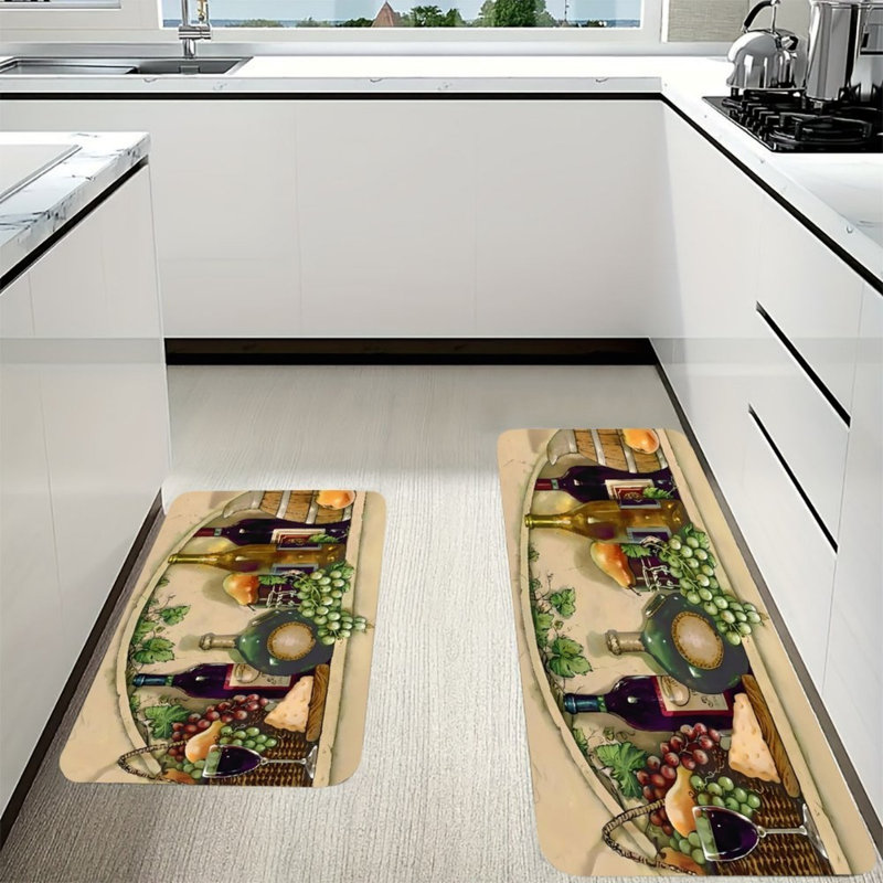 Ensemble de tapis de cuisine 2 pièces