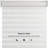 Louvered Pergola Accessories Pull Down White Roller Shade Privacy Shade Sun Side Shade, Pergola Not Included-101461097