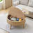 Lift Top Coffee Table With Storage, Fluted Round Coffee Tables-1339598948