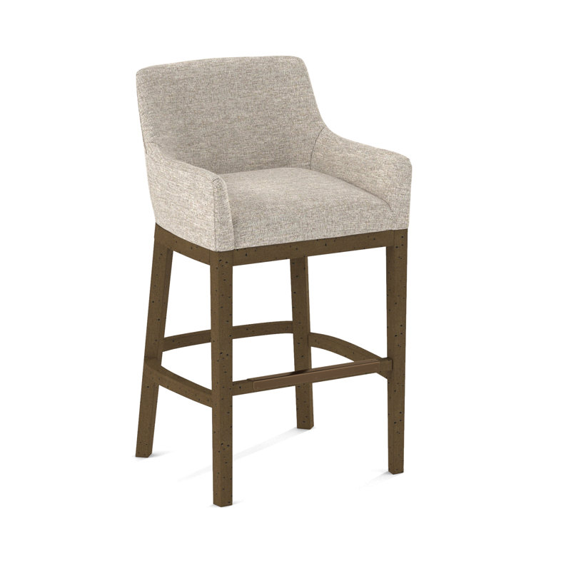 Upholstered Stool, White, 61473-73