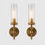 Appliques murales en tube de verre Adraya, appliques murales en cuivre massif-405547305