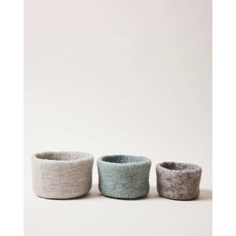 Artisan Handmade 100% Wool Decorative Bowl Set