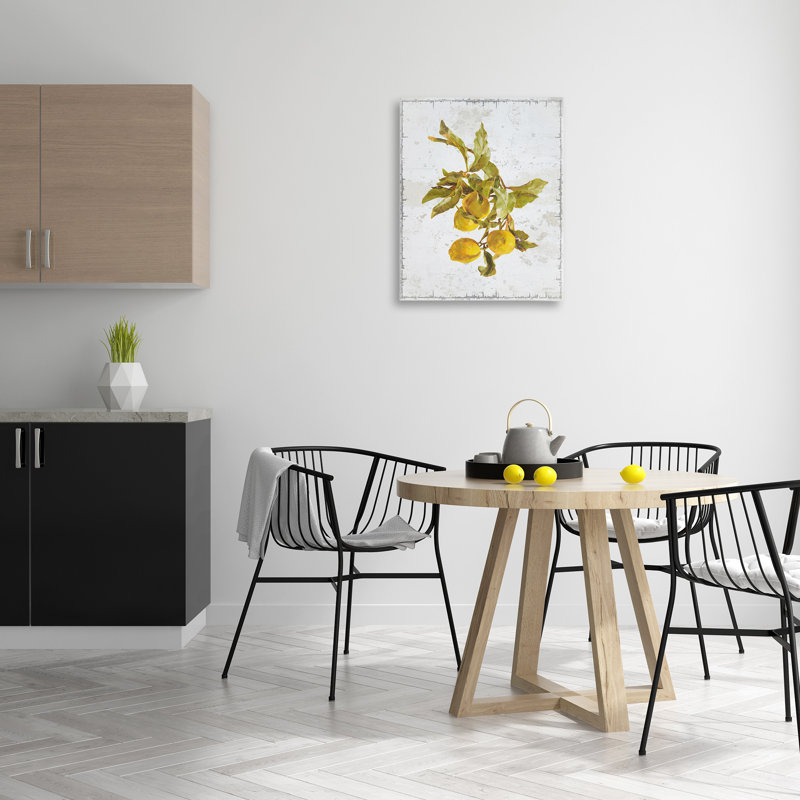Art mural naturel branche de citron naturel par GraffiTee Studios, H 30 po x l 24 po x P 1,5 po, Wrapped Canvas