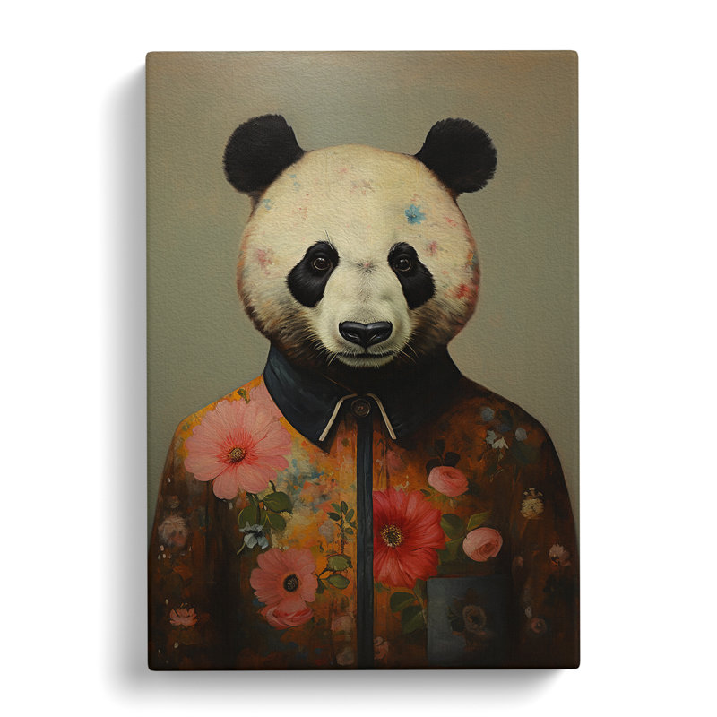 Panda Modern - No Frame Print, 76cm H x 50cm W x 3cm D
