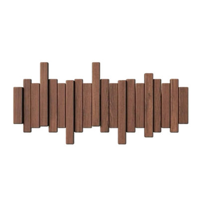 Portemanteaux pour piano, porte-manteaux muraux avec crochets rabattables, porte-manteaux moderne en bois de hêtre pour vestibule, vêtements, sacs, écouteurs