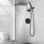 Pomme de douche à pluie 10 po avec douchette à main avec bras d'extension réglable 12 po-129420228