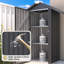 Waterproof Outdoor Storage Cabinet With Shelves And Firewood Rack