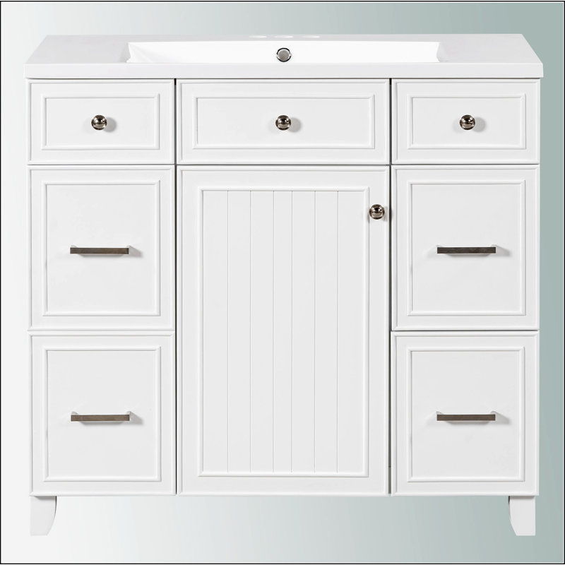 Ensemble de meuble-lavabo avec lavabo 36 po 36 po, Blanc