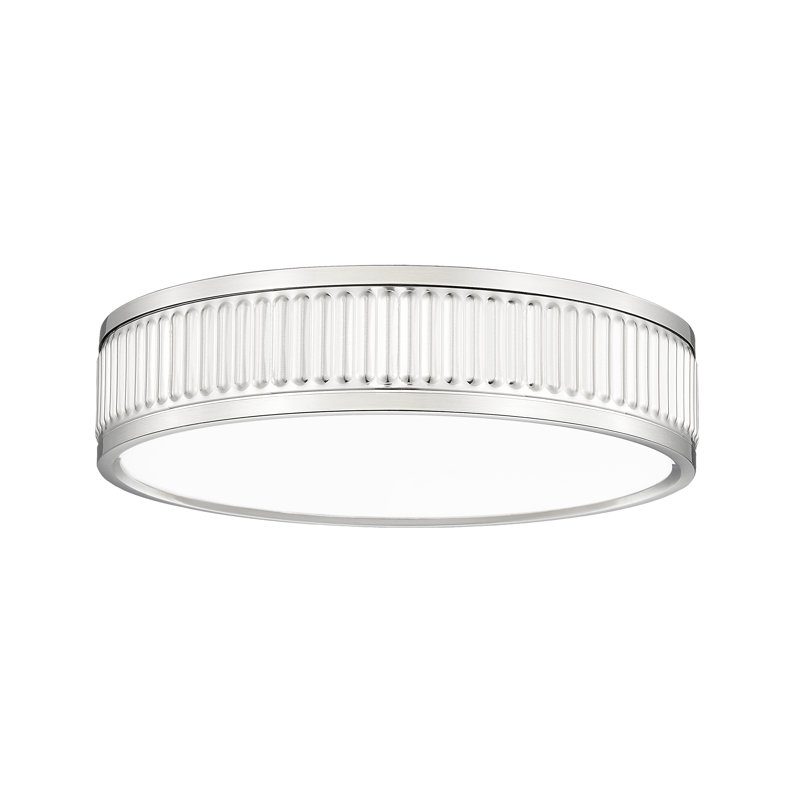 Joanie 12.75 inch 1 Light Flush Mount, Brushed Nickel
