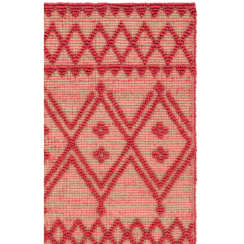 Tapis en jute / coton à tissage plat Jeanel, Rectangle 4 pi x 6 pi