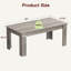 Table de salle à manger 63 "pour 4-6, table de cuisine en bois rustique avec capacité de 300LB