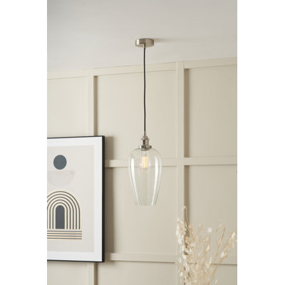 Clio 1 - Light Silver Single Pendant