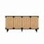 Buffet de rangement naturel en ruppie maritime et bois naturel pour la salle à manger