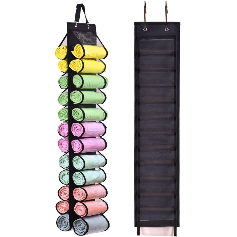 Porte-rouleau pliable pour vêtements, Noir