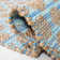 Arria Cape Cod Hand Woven Jute/Cotton Polka Dots Rug in Blue/Natural