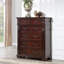 Commode 6 tiroirs Lyndon G09400-CH, cerise