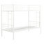 Lit superposé en métal blanc - choix de chambre à coucher moderne, configuration simple de lit simple peu encombrant, structure en acier promettant durabilité et stabilité, zone silencieuse, capacité de charge élevée, escalier sécuritaire-215427041