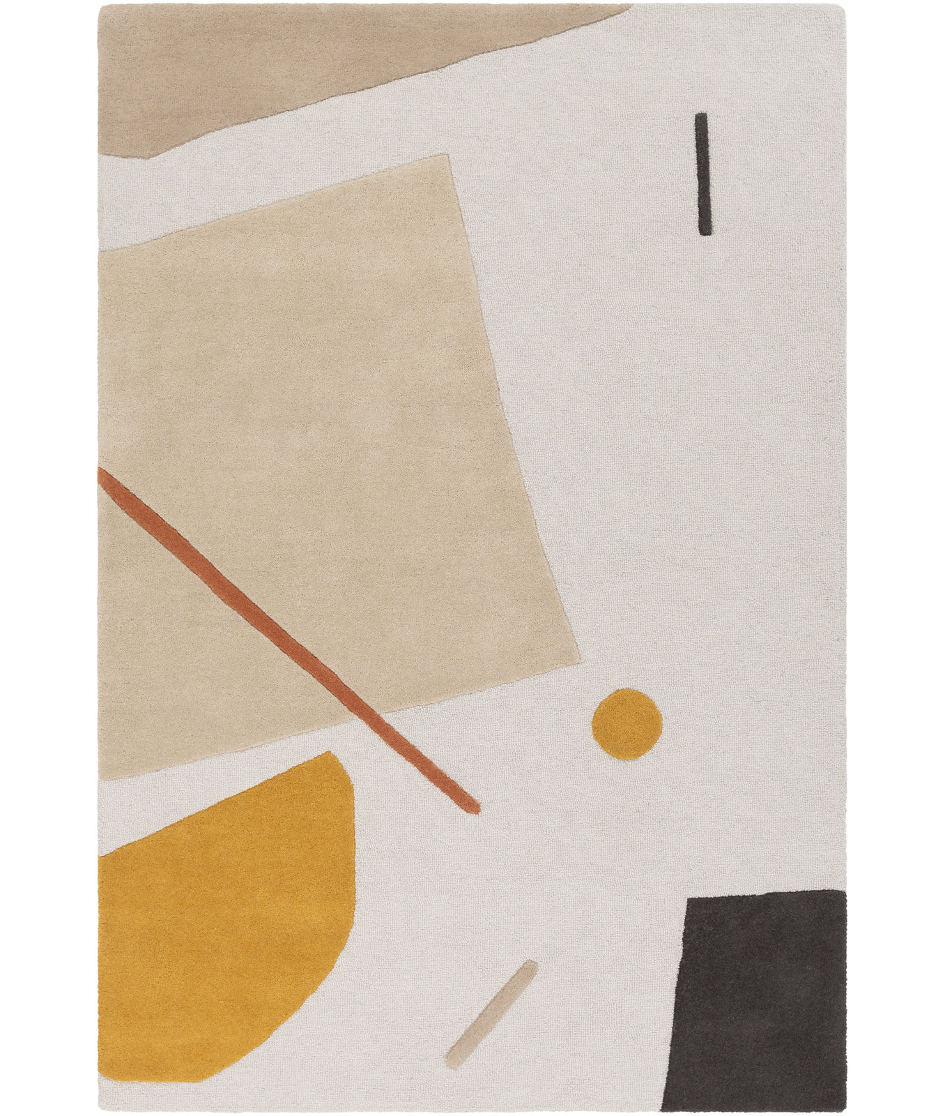 Olga Hand-Tufted Wool Rug, Rectangle 5' x 7'6"